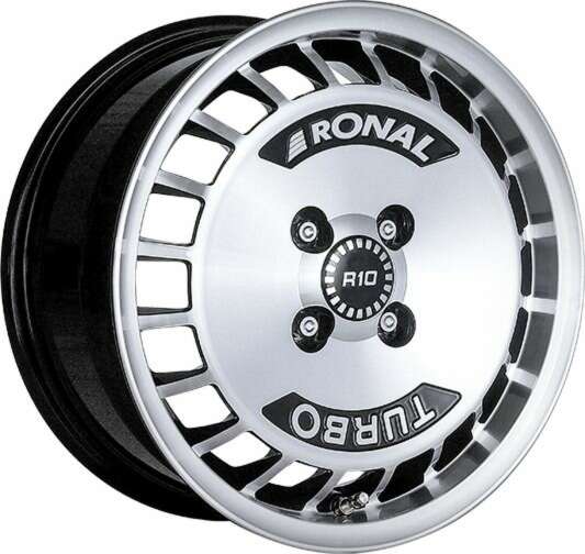 Ronal R10 TURBO farba: SCHWARZ-FRONTKOPIERT