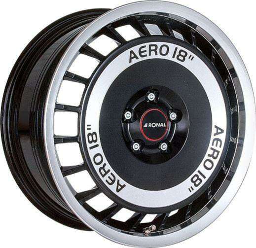 Ronal R50 AERO farba: SCHWARZ-FRONTKOPIERT