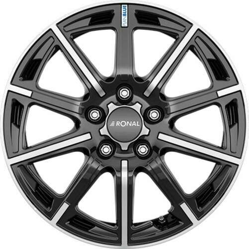 Ronal R60-blue farba: JETBLACK-FRONTKOPIERT
