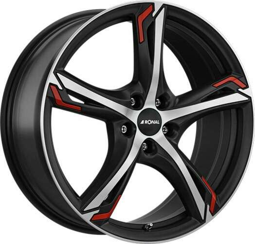 Ronal R62 Red farba: JETBLACK-MATT-FRONTKOPIERT
